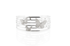 "925 sterling silver butterfly cuff bracelet with three sculpted butterflies, handcrafted openwork bangle, women's silver jewelry."