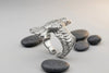 Massive silver ring featuring an image of a raven, weighing 8 grams. Smooth inner polish and detailed feathers. A gift with deep meaning for him and for her